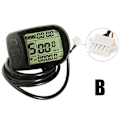 Miniatyrbild 1 av 4: E-bike KT LCD5 Display Kontrollpanel För 24/36/48V Elcykelmotor Ny SM Plug