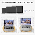 Miniatyrbillede 5 af 5: Laptop stand med pude og bambusplatform til seng og sofa