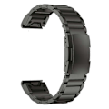 Miniatyrbild 3 av 5: Smartwatchband i titanstål med 3 pärlor för Garmin Descent G1/Fenix 7/6 Pro/5 Plus - 22 mm, universell snabbkoppling, utbytesrem Black