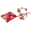 Pikkukuva 3 / 5: 18 cm Keraaminen Onnenkissa Maneki Neko Koriste Feng Shui Sisustus Heiluva Onnenkissa, B