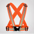 Miniatyrbillede 1 af 4: Sort Reflekterende Sele - Praktisk Reflekterende Vest til Maksimal Synlighed Orange