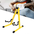 Miniatyrbild 3 av 5: Gitarrstativ Vikbart A-Ram Golv Universal Metall för Akustisk Klassisk Elektrisk Basgitarrer Banjo Ukulele Bärbar Yellow 30x25x37cm