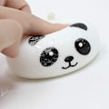 Miniatyrbillede 2 af 4: 4 stk. Squishy Panda Boller Pakke Med Telefonstropper, Langsomt Stigende Squishies Panda Blød Og Duftende Klem Panda Bold Stress Relief Til Voksne Børn Gave Ba