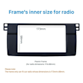 Miniatyrbillede 5 af 5: Til 3-Serie E46 1998-2005 2Din Audio Panel Modifikationspanel DVD Navigationspanel Ramme Bil Fasci