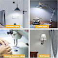 Pikkukuva 5 / 5: 5W LED-ompelukoneen lamppu B15d, 220-240V, 500lm kylmä valkoinen 6000K, vastaa 40W hehkulamppua, ei himmennettävissä, B15 bajonettilamppu