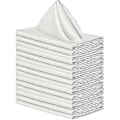 Miniatyrbild 1 av 5: 12 st Tygnapkiner, Tum Satin Bordsnapkiner, Återanvändbara Napkiner i Tyg för Bröllop-jie white 50*50cm
