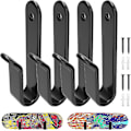 Miniatyrbillede 1 af 5: Horisontale vægmonteringsclips til snowboard, snowboard vægstativ, snowboardmontering, opbevaring, snowboard display vægholder til værelse - MMIAO 4pcs