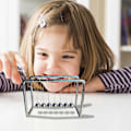Miniatyrbilde 5 av 5: Newtons Vugge Bumper Ball Kule Fysikk Dekompresjon Dekorasjon 7 Perler Full Metallramme Newtons Kule