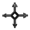 Miniatyrbilde 2 av 4: Universell chuck-nøkkel 4-i-1 multifunksjonell drill chuck-nøkkel 4-i-1 drillverktøy, drill chuck drill chuck-nøkkel, chuck-nøkkel