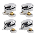 Miniatyrbilde 1 av 5: Er Door R, 4 Doble Er Door Rs Skyvedørs Rs Er Kabinett Erstatningshjul For 14mm Glasshull