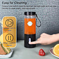Miniatyrbild 3 av 5: Personlig Blender för Smoothies och Shakes Smoothie Blender Mini Maskin 530ML Svart
