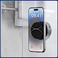 Miniatyrbild 5 av 5: 360 Graderbar Magnetisk Bilhållare för Telefon, Elektrisk Vakuum Magnetisk Sugkoppsmontering Silver