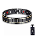 Miniatyrbillede 1 af 5: Copper Pulse Prostate Wellness Armbånd, Magnetisk Armbånd Forbedrer Blodcirkulationen black gold