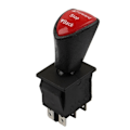 Pikkukuva 1 / 5: -Stop-Back DPDT 6-nastainen lukittava keinukytkin KCD4-604-6P autokytkin
