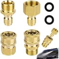 4-delad högtryckstvättadapterkit, snabbkoppling för högtryckstvätt, M22 14mm till 9.5mm snabbkopplingskit, högtryckssnabbkoppling