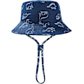Miniatyrbild 2 av 4: Baby Solhatt Småbarn Solskyddshatt för Baby Pojkar Flickor Barn Sommar Bucket Hatt UPF 50+ Vikbar Strandhatt Navy Blue