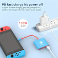 Miniatyrbilde 4 av 5: Pd100w Dokkingsstasjon for Nintendo Switch, Bærbar Switch Dock-erstatning