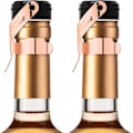 Miniatyrbillede 1 af 5: Champagneprop, 2 stk. Rustfrit Stål Champagneflaskeprop Forsegler til Cava Prosecco Mousserende Vinprop Rose gold