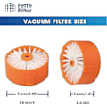 Miniatyrbillede 5 af 5: Pakke med 4 udskiftningsfiltre - Kompatible med Black+decker Powerseries Extreme ledningsfri stangstøvsuger - KC