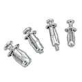 Pikkukuva 3 / 4: 15 kpl M4 M5 M6 M8 Terälehtiniitit Mutteri Jack Mutterit Auton Metalliruuvi Onttoon Seinään Rauta Kuori Terälehtien Mutteri Laajennus Lyhty - Miao 15pcs M5