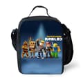 Roblox Tryck Barn Matlåda för Barn Isolerad Matlåda Skolpicknick Crossbody Termisk Väska för Pojkar Flickor E