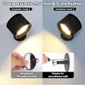 Miniatyrbilde 4 av 5: Glowright Lights, Glow Right Vegglamper, Dobbeltsidig Lys, 40t Maksimal Utladning Black-Regular model 2PCS
