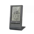 Multifunktionell kalender Temperatur Digital Väckarklocka Elektronisk Kalender Termometer Hygrometer Bordsklocka med Tid Black