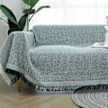 Pikkukuva 1 / 5: Sohvanpäällinen Peitto Kudottu Pyyhe Olohuoneen Huonekalujen Sisustukseen Seinävaate Sohvan Päällinen green 90x240cm