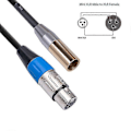 Miniatyrbilde 3 av 5: Rexlis 1ft Mini Xlr Til Xlr Fe Adapterkabel, 3-pinners Mini Xlr Til Xlr Videokabel, For Bmpcc xh
