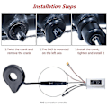 Miniatyrbilde 2 av 5: Sykkelpedal Assist-sensor, Elektrisk Sykkel Pedal Sensor Pedal Assist A