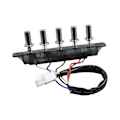 Miniatyrbillede 4 af 5: Emhætte Tastatur Switch Emhætte Switch Holdbar Stærk Køkken Husholdningsapparater Køkken Emhætte Trykknap Switch Black 5 Pushbutton