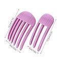 Miniatyrbilde 2 av 5: Pannelugger for kvinner, enkle å bruke, DIY hårrullere for styling, klipping, seksjonering av salonghår Purple Combined