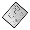 Miniatyrbillede 5 af 5: Multifunktionelt Termometer Hygrometer Automatisk Elektronisk Temperatur Fugtigheds Monitor Ur Hus