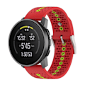 Miniatyrbillede 4 af 5: Farverig hul silikonerem til Suunto 9 Peak Red Green