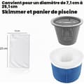 Miniatyrbillede 2 af 5: Pool Skimmer-sokker, 30 stk. Elastisk genanvendeligt pool-filter, 22x13 cm