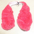 Miniatyrbillede 3 af 3: Dame Tata Håndklæde BH'er Crop Neck Wrap Lingeri Ensfarvet Fløjl Polyester Vdw Red M