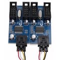 Miniatyrbillede 4 af 5: Bundkort USB 9-Pin Header 1 til 4 Splitter Port Multiplikator 30cm Forlængerkabel