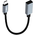 Miniatyrbild 1 av 5: Nylonflätad USB-C hane till hona förlängningskabel 100W Power Delivery 480Mbps 30cm