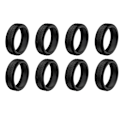Pikkukuva 1 / 5: Pehmeät silikoniset matkalaukkupyörien suojukset, jotka vaimentavat ääntä ja vähentävät melua liikematkoilla käytettäville matkatavaroille Black 8pcs