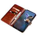 Miniatyrbillede 3 af 5: Til HMD Skyline Stand Case Crazy Horse Tekstur Læder Telefon Cover Yellow