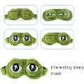 Miniatyrbild 3 av 4: Groda Plysch Ögonmasker för Barn för Sömn Tecknad Fluff Ögonbindel för Sömn Ögonmask för Sömn