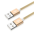 Miniatyrbild 1 av 5: USB 2.0 A Hane till A Hane USB-kabel 480 Mbps Höghastighetsdataöverföringskabel Gold 1m