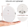 Miniatyrbild 5 av 5: Glasbrottslarm 125dB Fönstervibrationsdetektor Sensorlarm 3-pack Ultratunn Stöldskyddslarm för Dörr och Fönster med Justerbar Känslighet