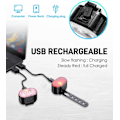Pikkukuva 3 / 6: USB-ladattava polkupyörän valosarja, 350 lumenin erittäin kirkas etu- ja takavalo LED-takavalo, vedenpitävä IPX5, 4/6 tilaa, tilamuisti
