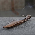 Miniatyrbillede 5 af 5: Røgelsespindeholder Keramisk Røgelsesbrænder med Askeopsamler 22,4 cm (Form 9)