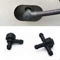 Miniatyrbillede 2 af 5: Til C30 C70 S40 S60 S80 V50 V70 Forrudevasker 2 & 3-vejs Forbindelsesventil. (sort)(2 stk)