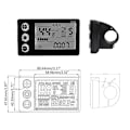 Miniatyrbillede 4 af 5: Elektrisk Cykel S866 LCD Display 24V36V48V Kontrolpanel Vandtæt Stik