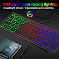 Pikkukuva 2 / 10: Vedenkestävä Mini Kompakti Peliklaviatuuri 64 Näppäimellä Peliklaviatuuri RGB Taustavalaistus Ultra Kompakti Mini Klaviatuuri PC-peleille