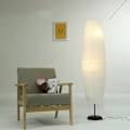 Miniatyrbilde 3 av 5: Rispapir Gulvlampe Kreativ Høy Lampe Lys Stue Bare Lampeskjerm