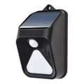 Solljusdriven rörelsesensorlarm utomhus solcellssiren Black